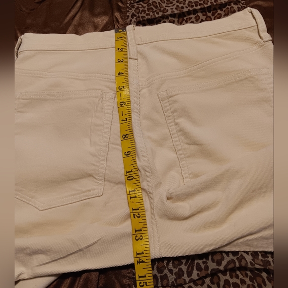 J. Crew Re- Imagined Women Sz30P Ivory Straight Leg Corduroy Pants - Picture 11 of 13